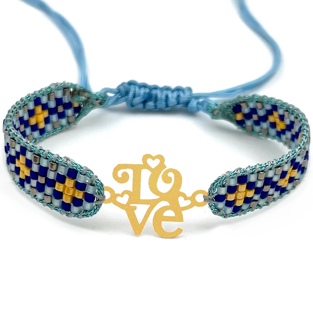 دستنبد طلا زنانه با پلاک طلا میوکی دیانا گالری کد05018