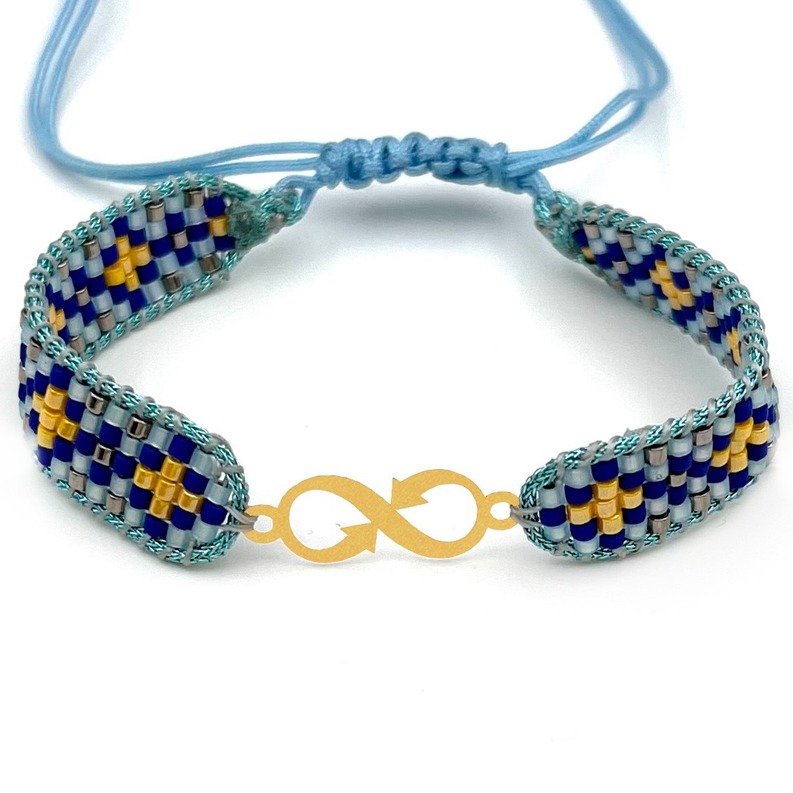 دستنبد طلا زنانه با پلاک طلا میوکی دیانا گالری کد05016