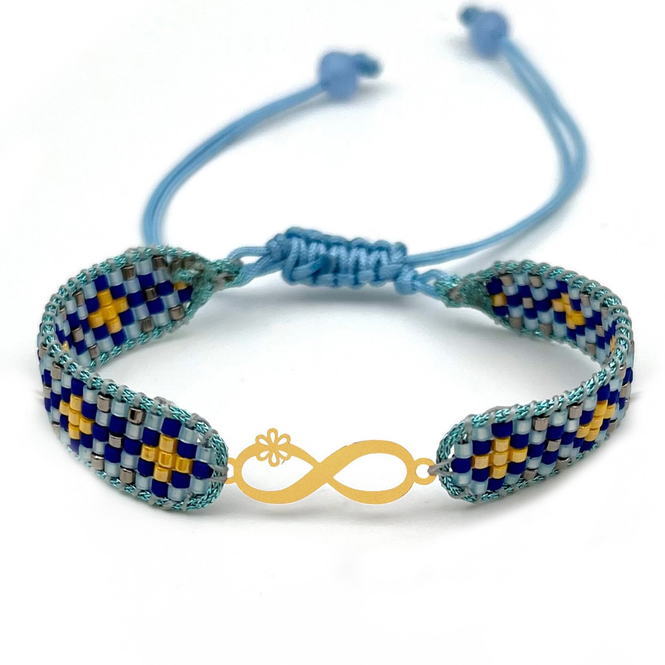 دستنبد طلا زنانه با پلاک طلا میوکی دیانا گالری کد05010