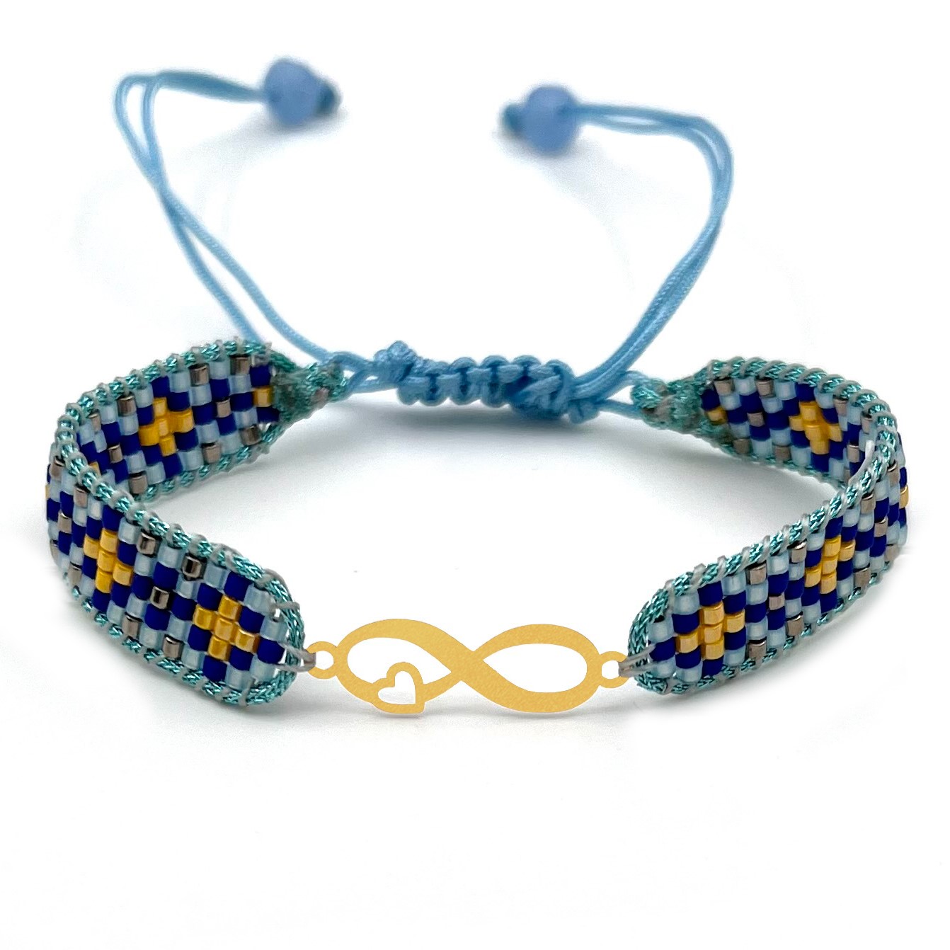 دستنبد طلا زنانه با پلاک طلا میوکی دیانا گالری کد05006