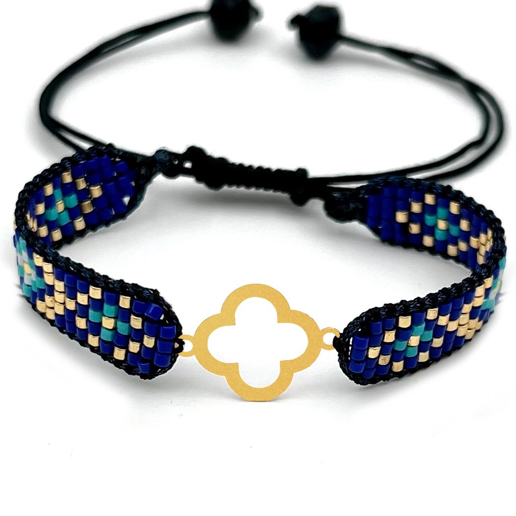 دستنبد طلا زنانه با پلاک طلا میوکی دیانا گالری کد04003