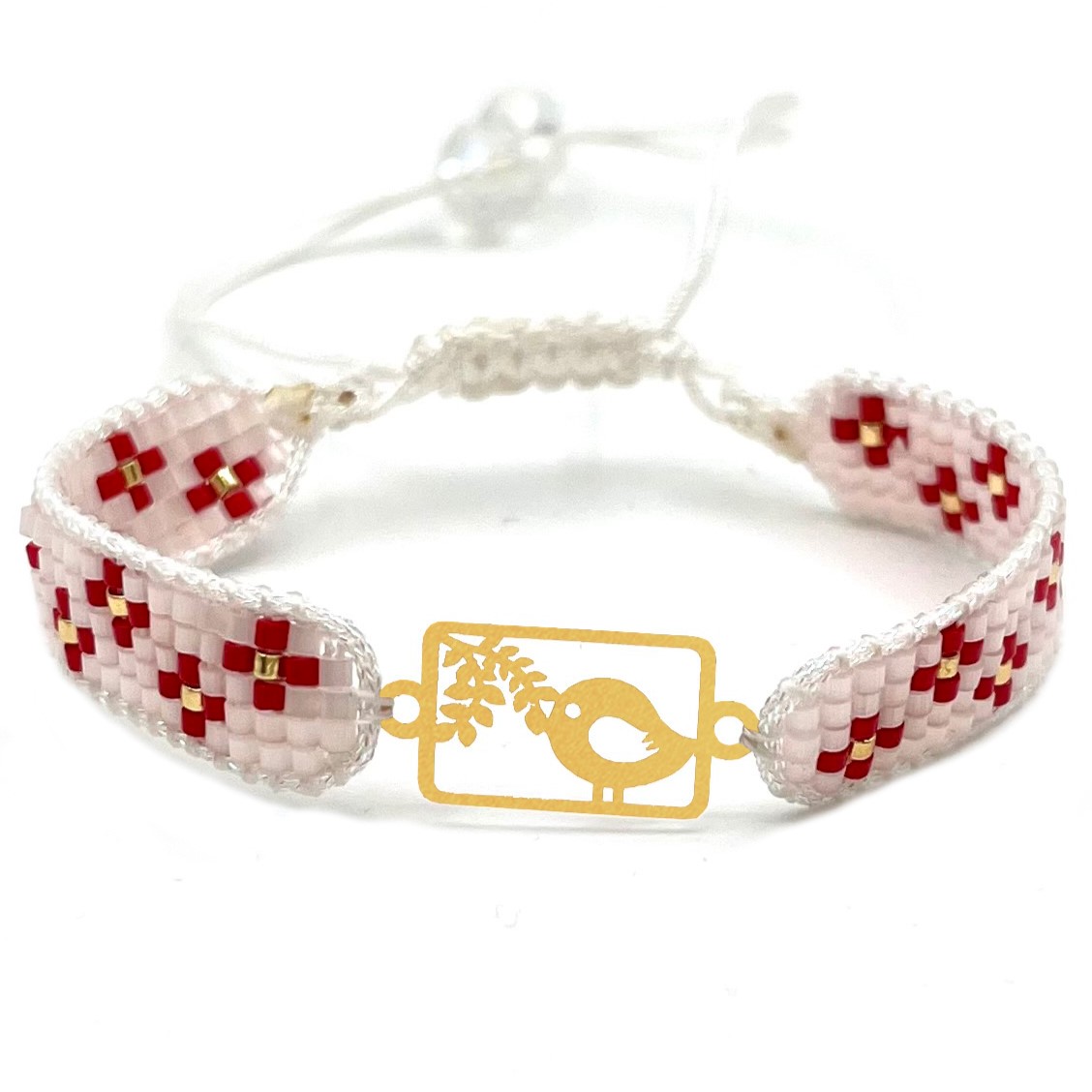 دستنبد طلا زنانه با پلاک طلا میوکی دیانا گالری کد03034