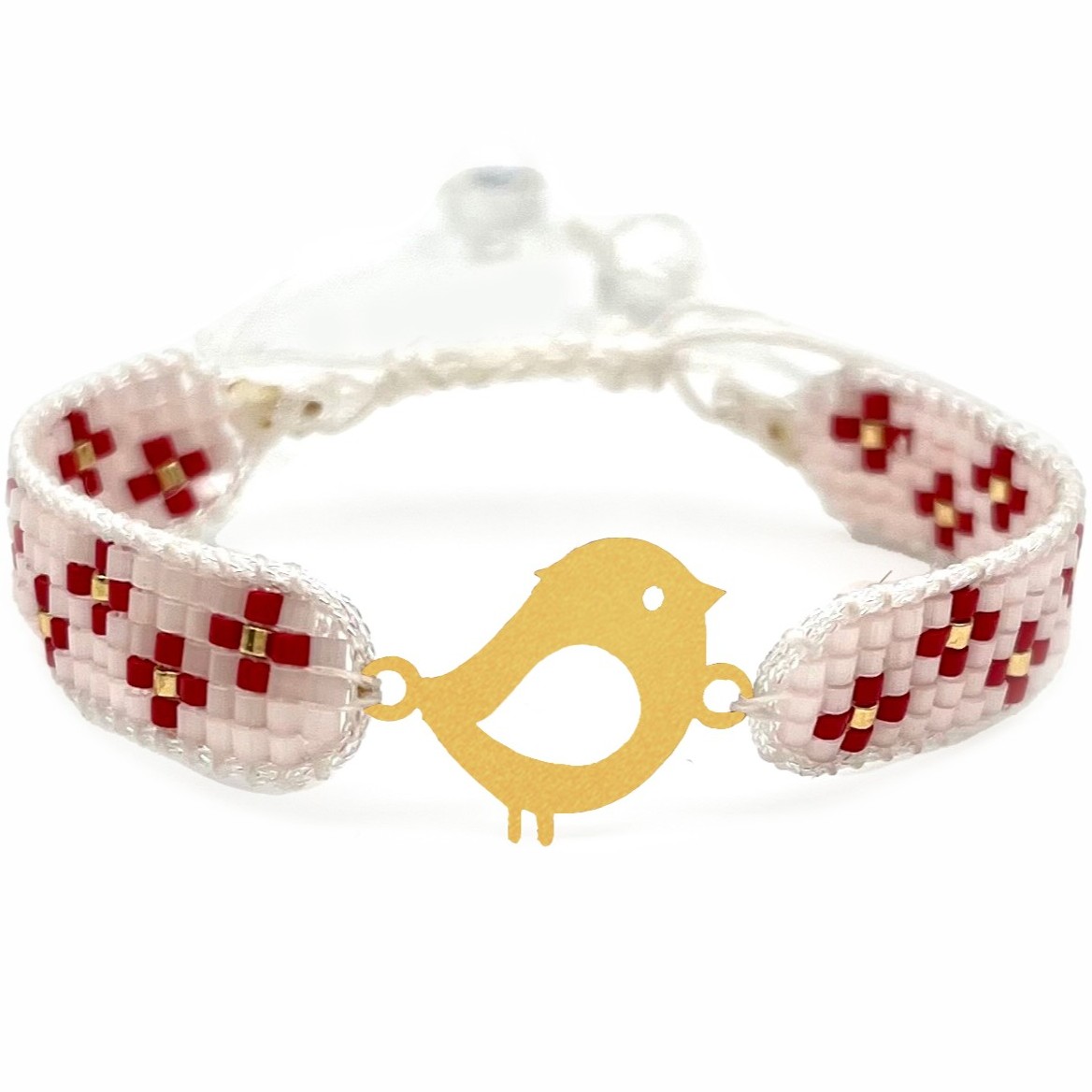 دستنبد طلا زنانه با پلاک طلا میوکی دیانا گالری کد03030