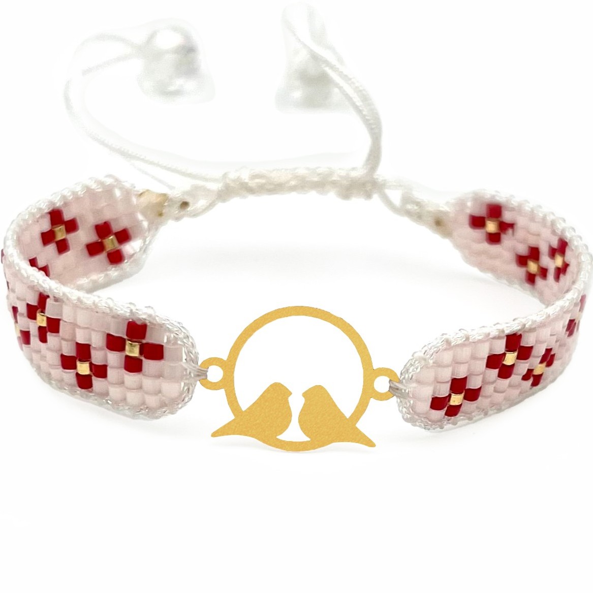 دستنبد طلا زنانه با پلاک طلا میوکی دیانا گالری کد03029