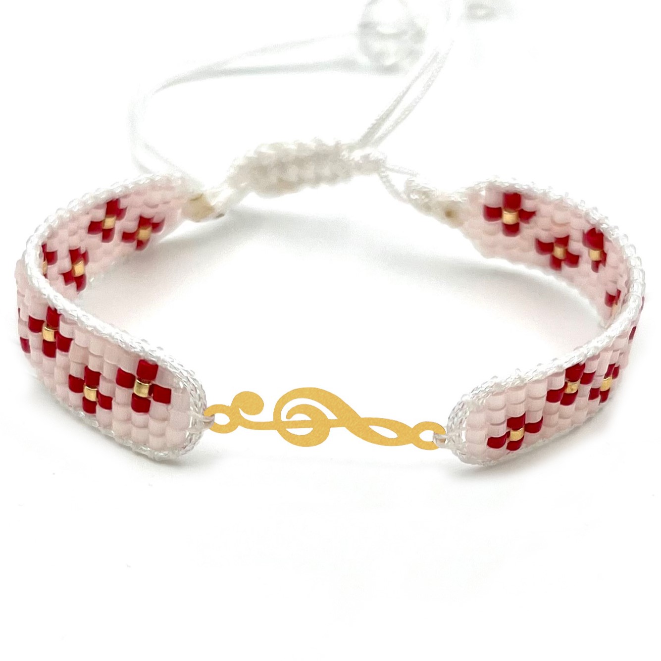 دستنبد طلا زنانه با پلاک طلا میوکی دیانا گالری کد03004