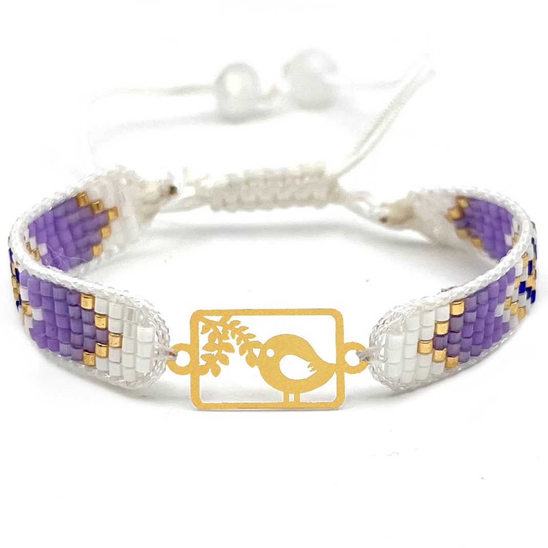 دستنبد طلا زنانه با پلاک طلا میوکی دیانا گالری کد02034