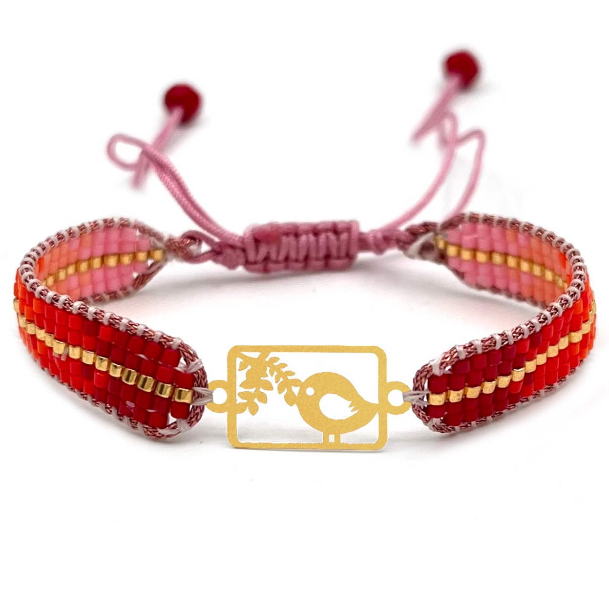 دستنبد طلا زنانه با پلاک طلا میوکی دیانا گالری کد01034