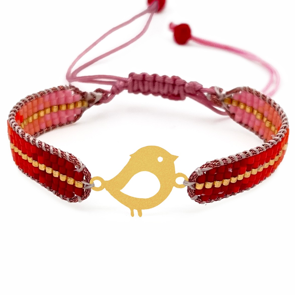 دستنبد طلا زنانه با پلاک طلا میوکی دیانا گالری کد01030