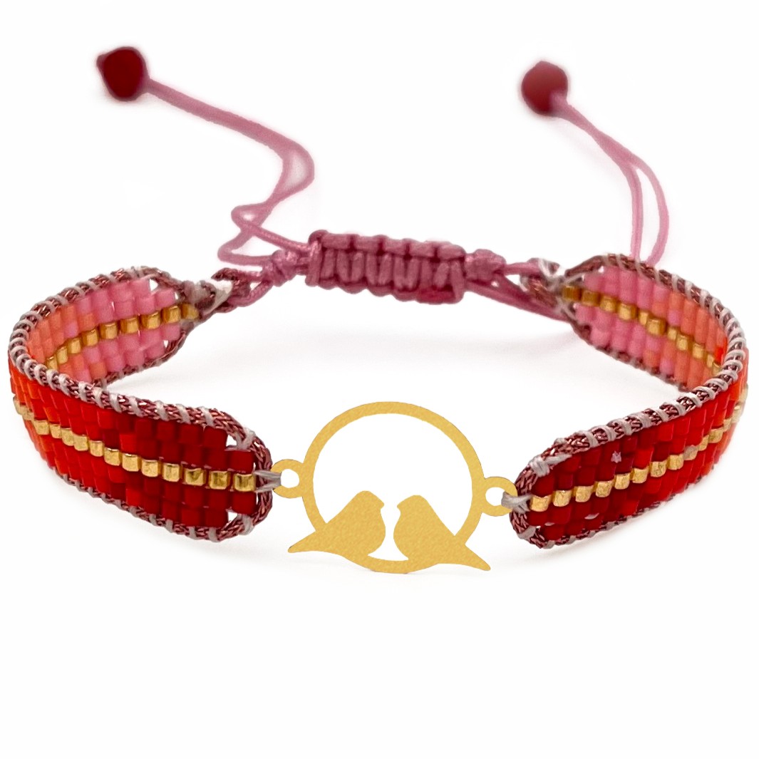 دستنبد طلا زنانه با پلاک طلا میوکی دیانا گالری کد01029