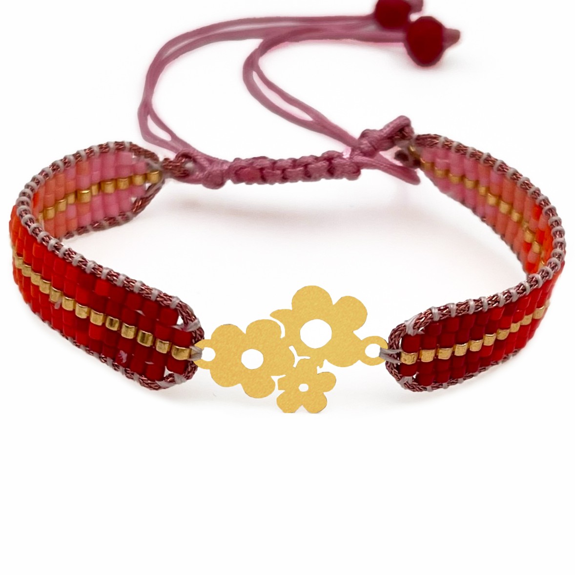 دستنبد طلا زنانه با پلاک طلا میوکی دیانا گالری کد01019