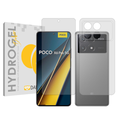 محافظ صفحه نمایش شفاف گوشی پوکو Poco X6 Pro دبن مدل Tough به همراه محافظ پشت گوشی محافظ صفحه نمایش شفاف گوشی پوکو Poco X6 Pro دبن مدل Tough به همراه محافظ پشت گوشی