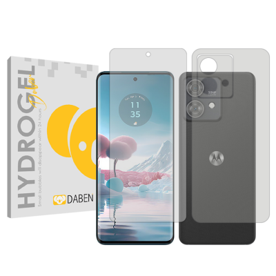 محافظ صفحه نمایش شفاف گوشی موتورولا Edge 40 Neo دبن مدل Tough به همراه محافظ پشت گوشی