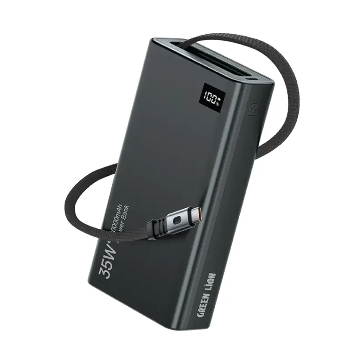 پاوربانک گرین لاین مدل Retractable ظرفیت 20000 میلی آمپر ساعت