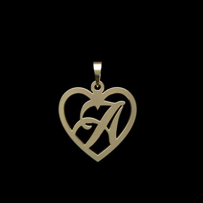 آویز طلا زنانه مدوپد مدل حرف A کد PA1-12873 آویز طلا زنانه مدوپد مدل حرف A کد PA1-12873