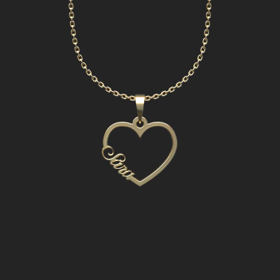 گردنبند طلا زنانه مدوپد مدل اسم سارا sara کد HF2-1-1125