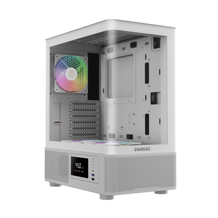 کیس کامپیوتر گیمینگ گیم دیاس مدل ATLAS E2 CG WH کیس کامپیوتر گیمینگ گیم دیاس مدل ATLAS E2 CG WH