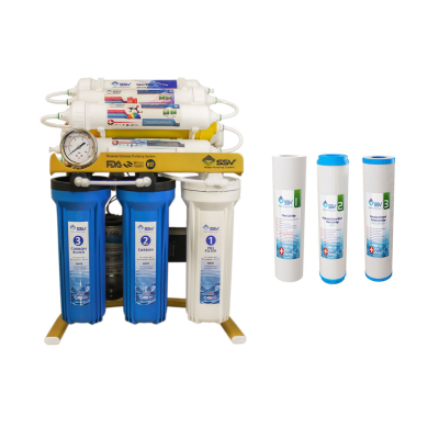 دستگاه تصفیه کننده آب اس اس وی مدل GoldenBlue X1050 به همراه فیلتر بسته 3 عددی