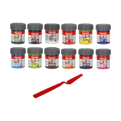 گواش 12 رنگ پنتر کد GP-711-12 گواش 12 رنگ پنتر کد GP-711-12