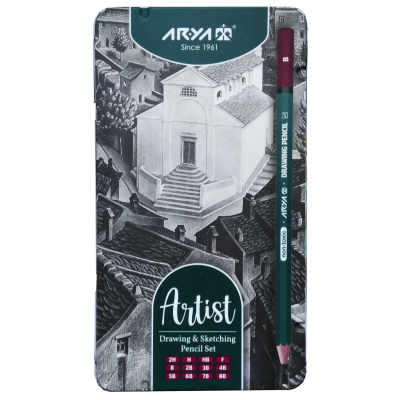 مداد طراحی آریا مدل ARTIST مجموعه 12 عددی مداد طراحی آریا مدل ARTIST مجموعه 12 عددی