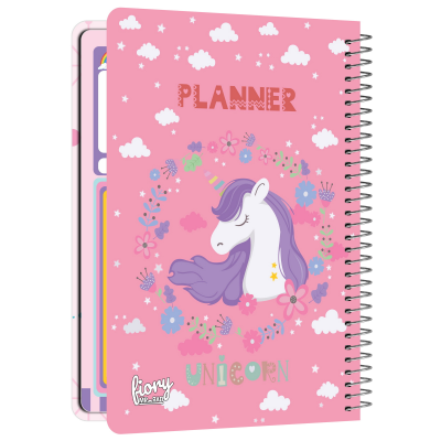 دفتر برنامه ریزی 75 برگ مستر راد طرح تک شاخ مدل یونیکورن کد 1583