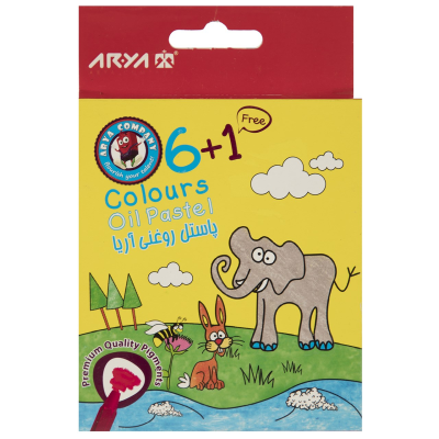 پاستل روغنی 1+6 رنگ آریا مدل 2024 پاستل روغنی 1+6 رنگ آریا مدل 2024