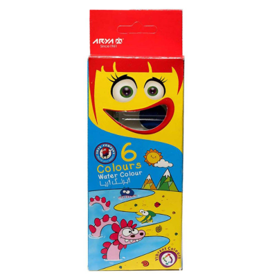 آبرنگ 6 رنگ آریا مدل 5001 آبرنگ 6 رنگ آریا مدل 5001
