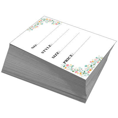 اتیکت لباس مستر راد طرح گل کد fiory 2171 بسته 100 عددی