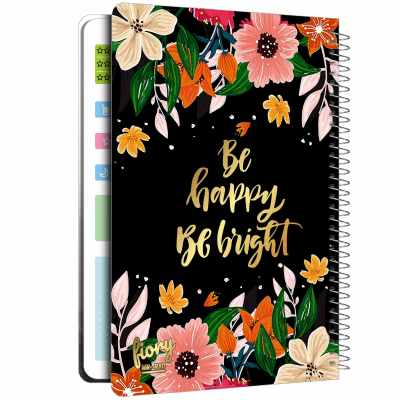 دفتر برنامه ریزی مستر راد طرح گلهای رنگارنگ مدل پلنر روزانه کد fiory 1791