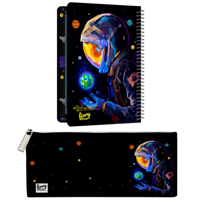 دفتر برنامه ریزی مستر راد طرح فضانورد مدل کهکشانی کد fiory 2086 به همراه جامدادی