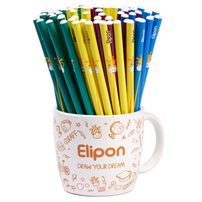 مداد مشکی الیپون مدل فانتزی گرد ماگ کد 8101213 بسته 72 عددی  مداد مشکی الیپون مدل فانتزی گرد ماگ کد 8101213 بسته 72 عددی