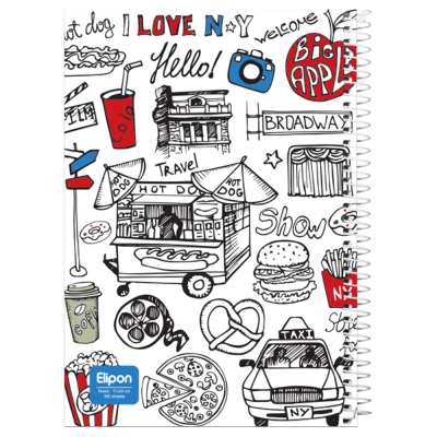 دفتر مشق 100 برگ الیپون کد 2421291