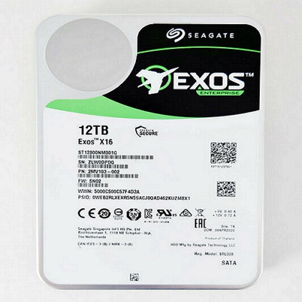 هارد دیسک اینترنال سیگیت مدل Exos X16 ST12000NM001G ظرفیت 12 ترابایت هارد دیسک اینترنال سیگیت مدل Exos X16 ST12000NM001G ظرفیت 12 ترابایت