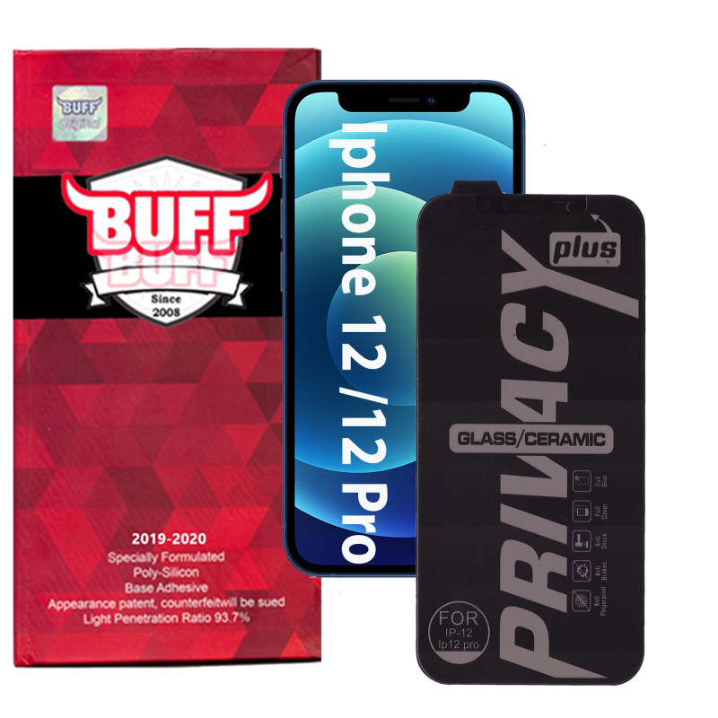 محافظ صفحه نمایش سرامیکی گوشی اپل iPhone 12 / 12 Pro بوف حریم شخصی مدل shield
