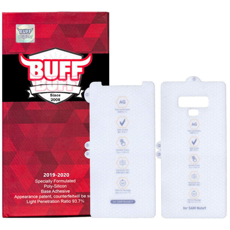 گلس گوشی سامسونگ Galaxy Note 9 بوف مدل HgM15 به همراه محافظ پشت گوشی