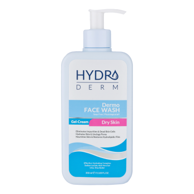 کرم ژل شست و شو صورت هیدرودرم مدل Dermo حجم 350 میلی لیتر