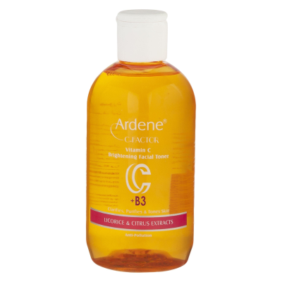 تونیک پاک کننده صورت آردن سی فکتور مدل ویتامین c مناسب انواع پوست حجم 250 میلی لیتر