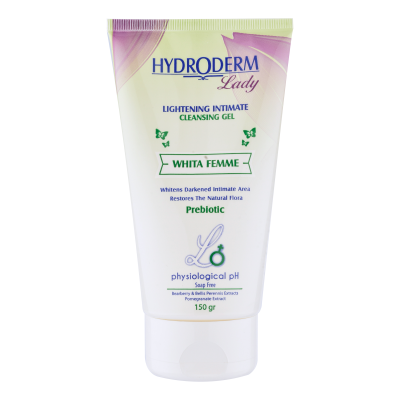 ژل بهداشتی بانوان هیدرودرم مدل Whita Femme مقدار 150 گرم ژل بهداشتی بانوان هیدرودرم مدل Whita Femme مقدار 150 گرم