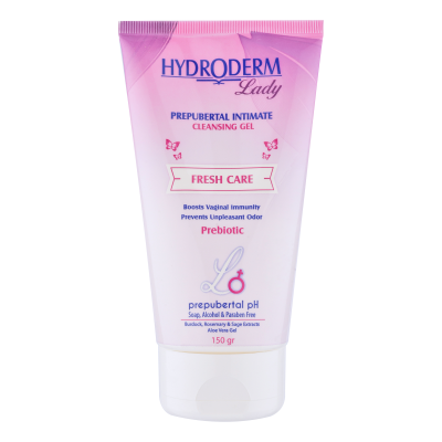 ژل بهداشتی دوشیزگان هیدرودرم مدل Fresh care وزن 150 گرم ژل بهداشتی دوشیزگان هیدرودرم مدل Fresh care وزن 150 گرم