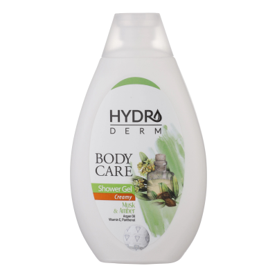 شامپو بدن کرمی هیدرودرم مدل Musk and Amber مناسب انواع پوست حجم 500 میلی لیتر شامپو بدن کرمی هیدرودرم مدل Musk and Amber مناسب انواع پوست حجم 500 میلی لیتر