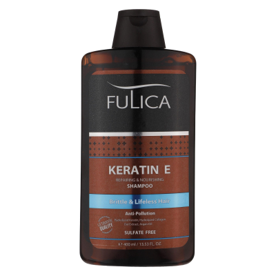 شامپو تقویت کننده مو فولیکا مدل Keratin E حجم 400 میلی لیتر