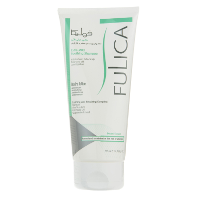 شامپو فوق ملایم فولیکا مخصوص پوست سر حساس و خارش دار حجم 200 میلی لیتر