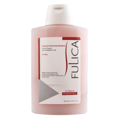 شامپو مو فولیکا مدل Caring And Protecting مخصوص موهای رنگ شده حجم 200 میلی لیتر