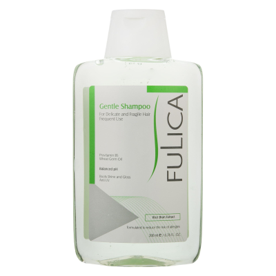 شامپو ملایم فولیکا جهت مصرف روزانه مخصوص موهای حساس و شکننده حجم 200 میلی لیتر