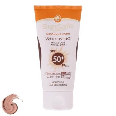 کرم ضد آفتاب رنگی سان سیف SPF 50 مدل 002 مناسب برای انواع پوست حجم 50 میلی لیتر کرم ضد آفتاب رنگی سان سیف SPF 50 مدل 002 مناسب برای انواع پوست حجم 50 میلی لیتر