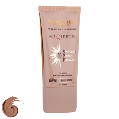 کرم ضدآفتاب رنگی سان سیف مدل NW15 مقدار 40 گرم