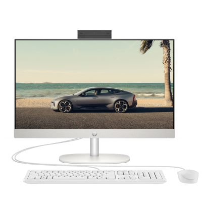 کامپیوتر All in One اچ پی 23.8 اینچ مدل CR0323nh Core i5 1334U 16GB 1TB کامپیوتر همه کاره 23.8 اینچ اچ پی مدل CR0323nh با پردازنده Core i5 1334U رم 16 گیگابایت از نوع DDR4 حافظه داخلی یک ترابایت SSD کارت گرافیک Iris Xe (Function as UHD Graphics) نمایشگر از نوع IPS