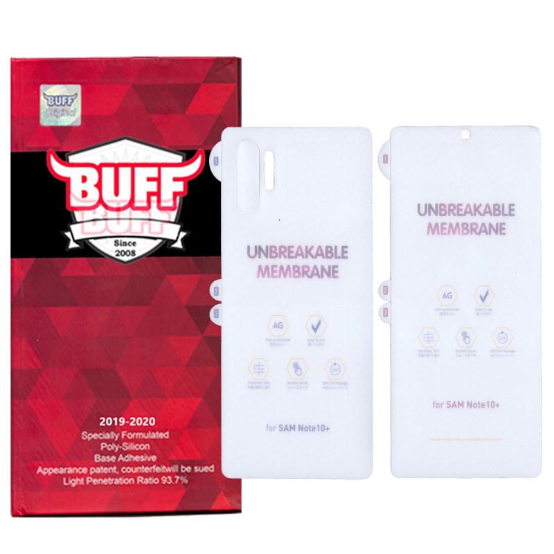 محافظ صفحه نمایش و پشت گوشی سامسونگ Galaxy Note 10 Plus بوف مات مدل Hgm15