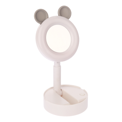 آینه آرایشی رینگ لایت دار مدل NO.0838-4 آینه آرایشی رینگلایتدار مدل NO.0838-4