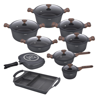 سرویس قابلمه 17 پارچه جی فی نی مدل G-03 سرویس قابلمه 17 پارچه جی فی نی مدل G-03