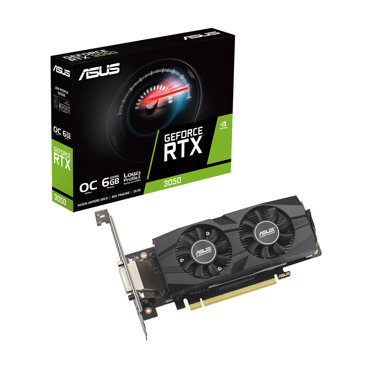 کارت گرافیک ایسوس مدل GeForce RTX 3050 LP BRK OC Edition 6GB GDDR6-small-image